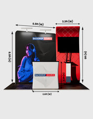 Portable Exhibit Display 10ft x 10ft - Model 12