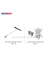 Premium Modular L Arch TV Display Exhibition Kit for 10ft Wide Booths