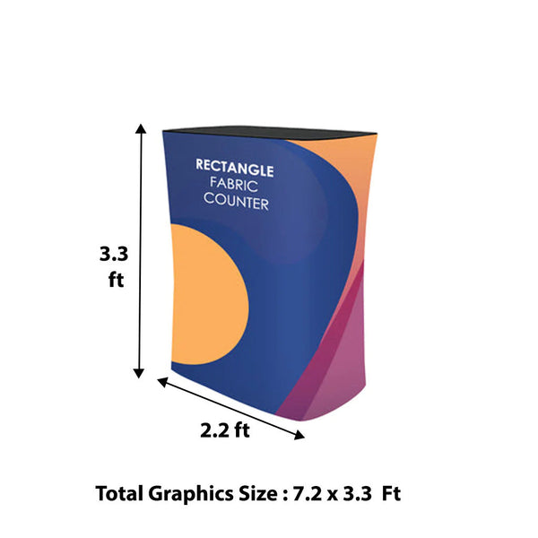 10ft x 10ft Curved Exhibit Pro 3-in-1 Display Kit with Illume Lights - Backdropsource