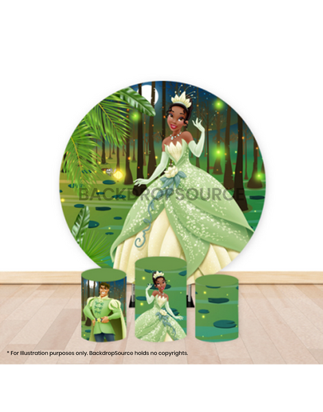 Pre Designed Round Backdrop Kits with Counter for Birthday Parties & Event