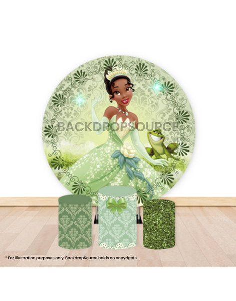 Pre Designed Round Backdrop Kits with Counter for Birthday Parties & Event