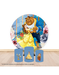 Pre Designed Round Backdrop Kits with Counter for Birthday Parties & Event