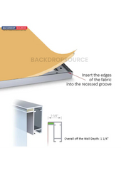 Backlit SEG Fabric Display Frame - 4.7inch Depth Aluminum Profile
