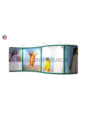 S Shape Wave Fabric Display Wall