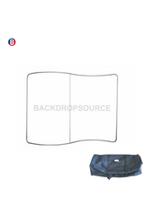 S Shape Wave Fabric Display Wall