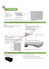 S Shape Wave Fabric Display Wall