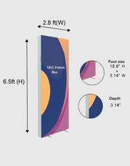 SEG Fabric Media Wall - 2.8ft W x 6.5ft H
