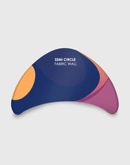 Semi-Circle Meeting Pod Fabric Display