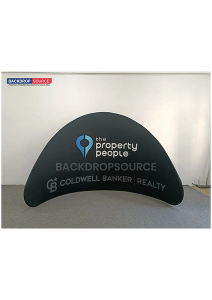 Semi-Circle Meeting Pod Fabric Display