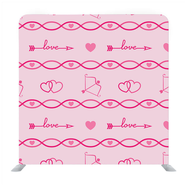 Set of hearts drawn with line and isolated on background Media wall - Backdropsource