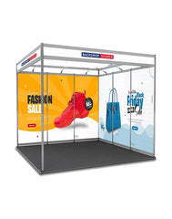 Shell Scheme Exhibition Graphics for 10ft Wide x 6.5ft Depth Booth - Backdropsource