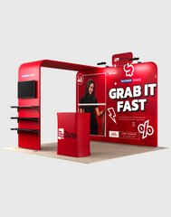 Portable Exhibit Display 10ft x 10ft - Model 17