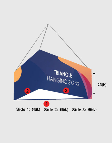 SkyTube Triangle Hanging Banner - Backdropsource