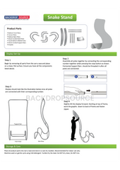 Snake Tension Fabric Display Stands