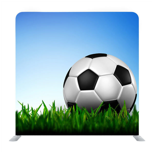 Soccer football field stadium grass line Media wall - Backdropsource