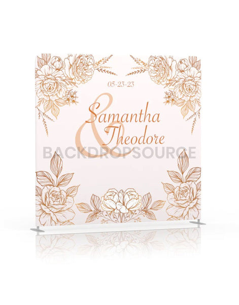 Floral Dusk Elegance Backdrop