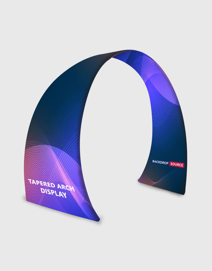 Tapered Curved Fabric Arch Display
