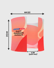 The Oval C Photobooth Enclosure