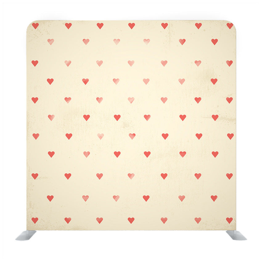 The seamless of cute heart in the white background Media wall - Backdropsource