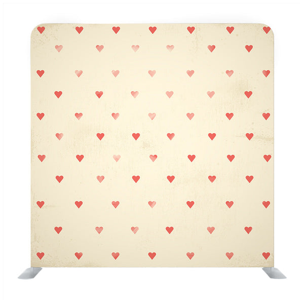 The seamless of cute heart in the white background Media wall - Backdropsource