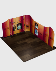 Magnetic Fabric Booth Display - Model 5 (16.4 x 16.4ft)
