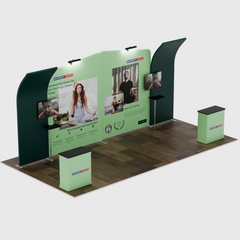 Portable Exhibit Display 20ft x 10ft - Model 3