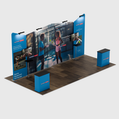 Portable Exhibit Display 20ft x 10ft - Model 2