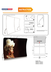 Modular U-Shape Fabric Display Stand