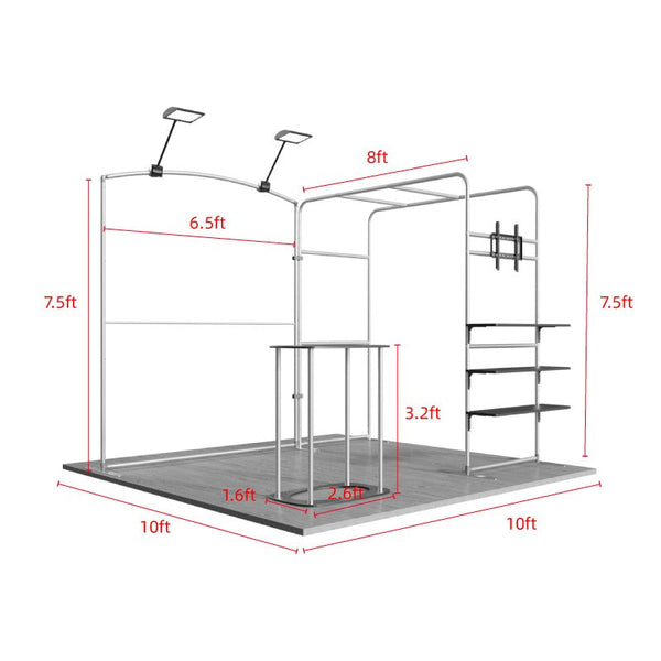 Portable Exhibit Display 10ft x 10ft - Model 37