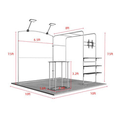 Portable Exhibit Display 10ft x 10ft - Model 37
