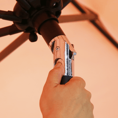 Tilting Patio Umbrellas With Valances (Iron Frame) – 8.8ft x 8.8ft