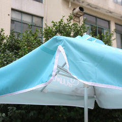 Square Patio Umbrella With Valances – 6.5ft x 6.5ft