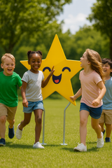 Star-Shaped Pentagram Event Backdrop Wall
