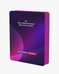 3D Rounded Corner Fabric Display