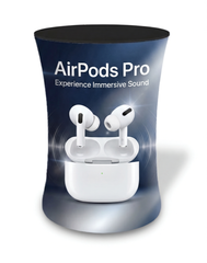 Oval Fabric Podium Counter