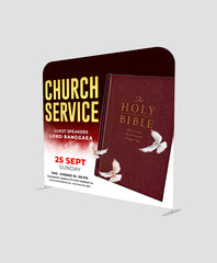 Professional Straight Fabric Media Wall