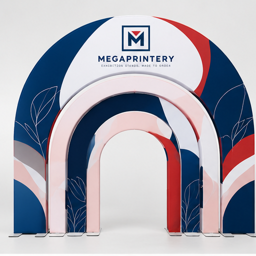Rainbow Multi-Tier Arch Backdrop - hero front