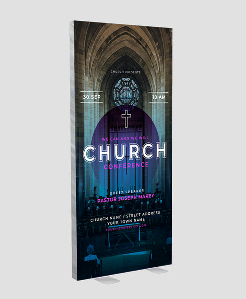 SEG Fabric LED Light Box Display - 2.8ft W x 6.5ft H