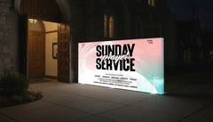 SEG Fabric LED Light Box Display - 20ft Wide