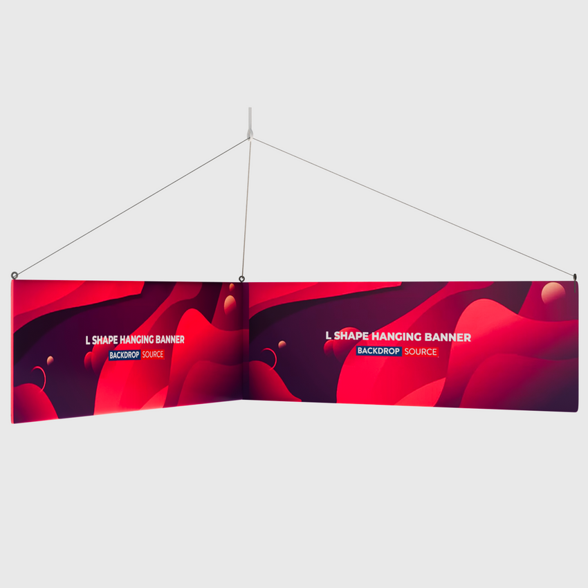 L Shape Hanging Banner