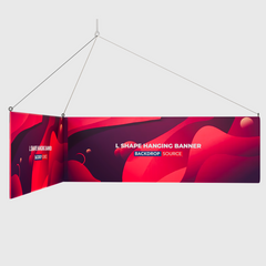 L Shape Hanging Banner